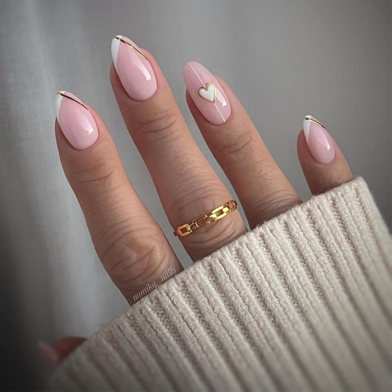 Women's Long Rhinestone Nail Stickers