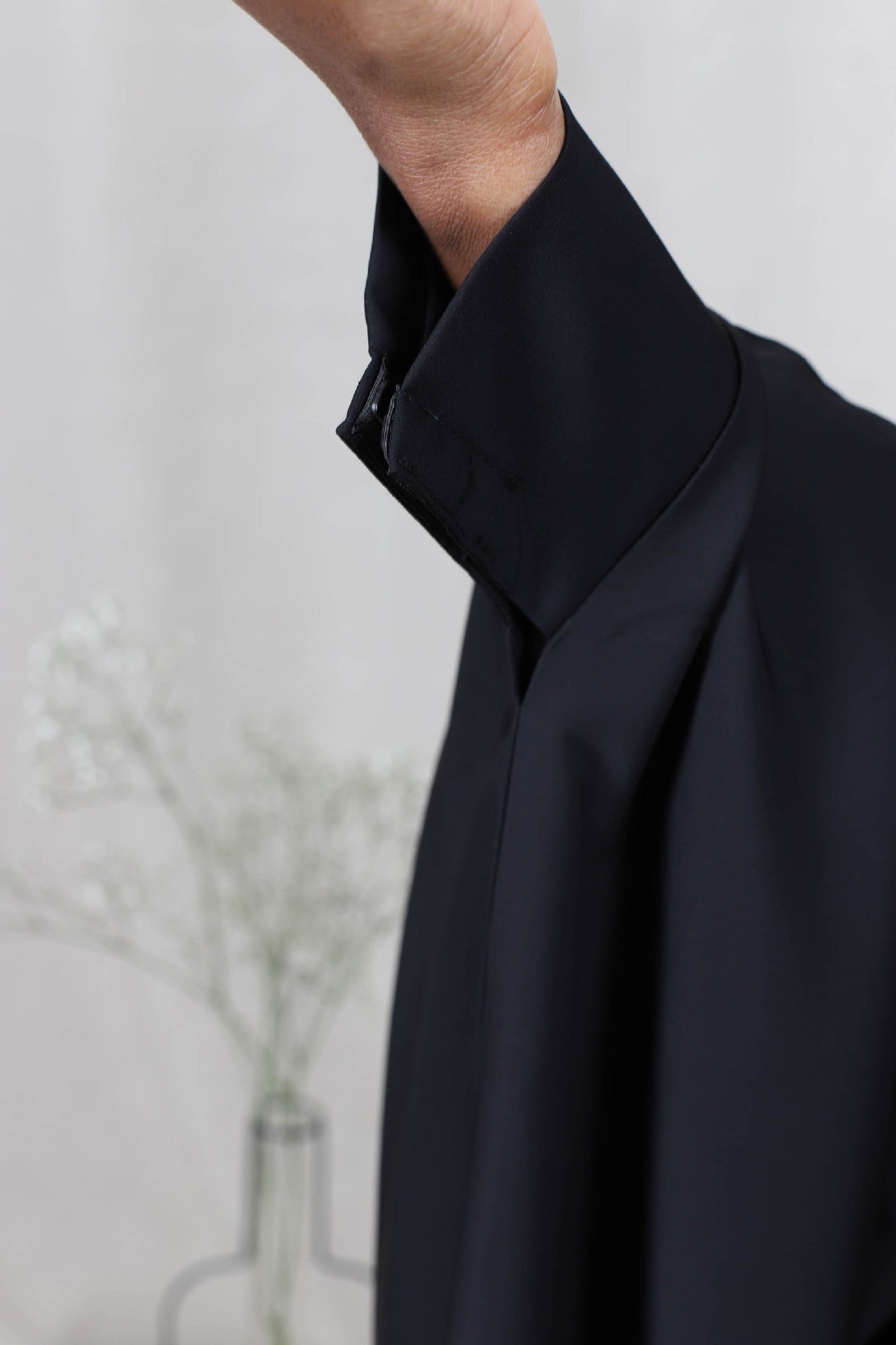 Large Solid Bat Sleeves Robe