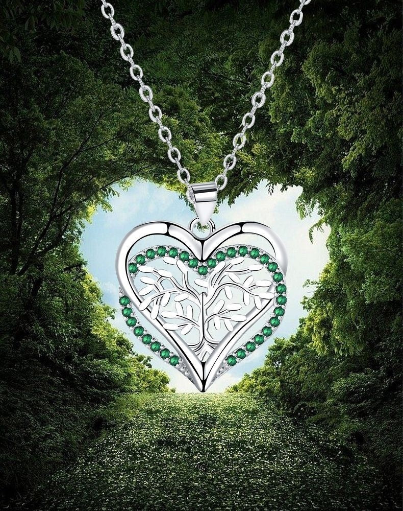 Pendant Jewelry Lucky Tree Heart Necklace For Women