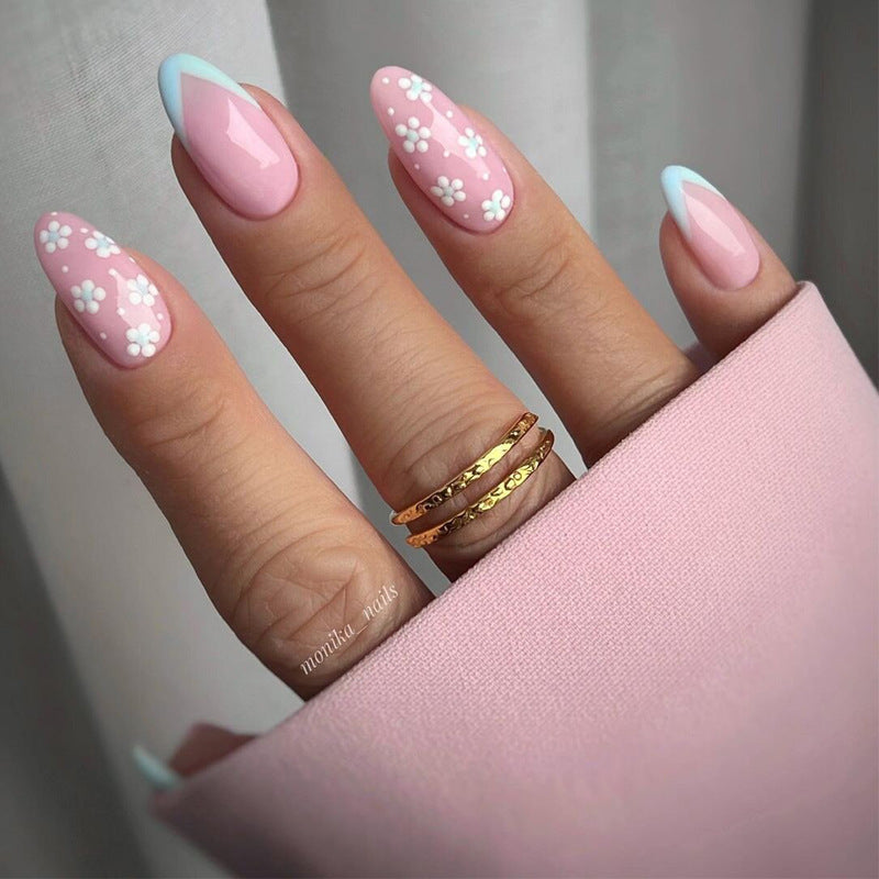 Women's Long Rhinestone Nail Stickers