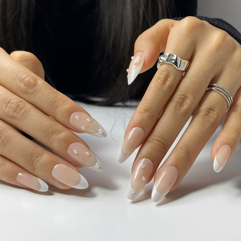 Women's Long Rhinestone Nail Stickers