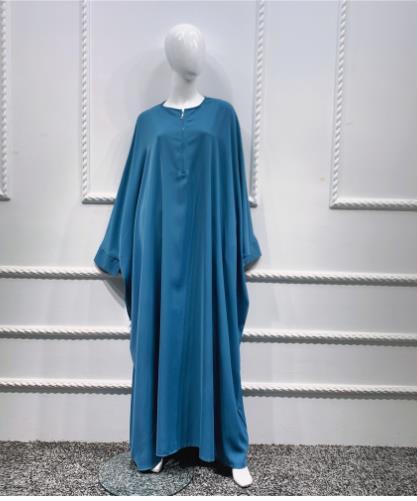 Large Solid Bat Sleeves Robe