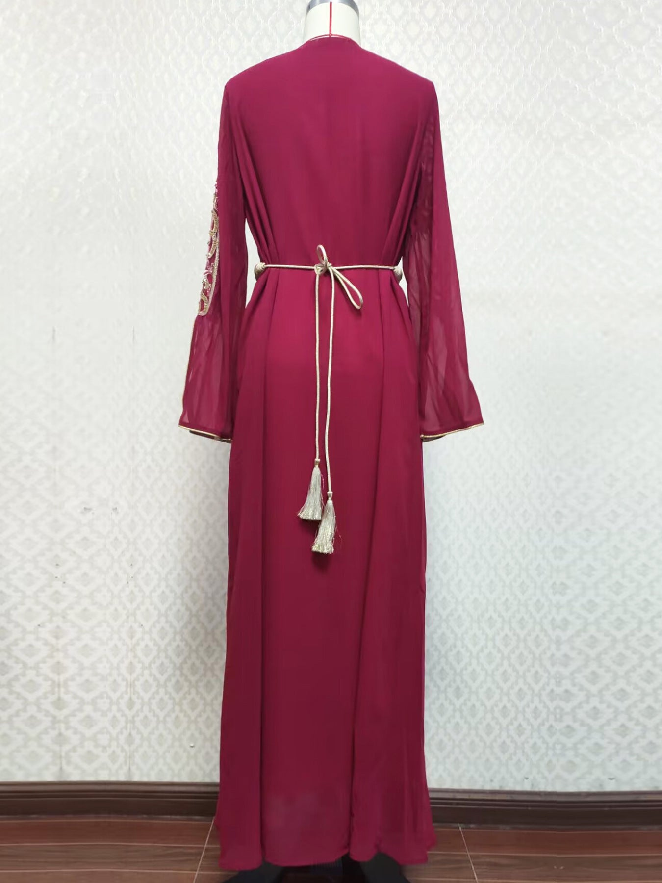 Guerbang Arab Dubai Foreign Trade Embroidery Applique Dress