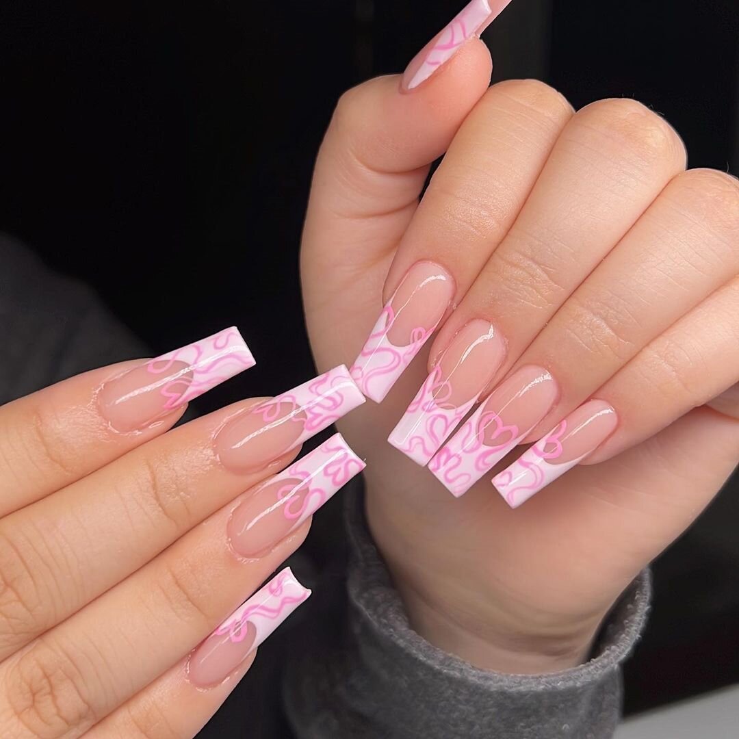 Women's Long Rhinestone Nail Stickers