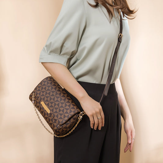 New Women's Bag Fashion Retro Print Plaid