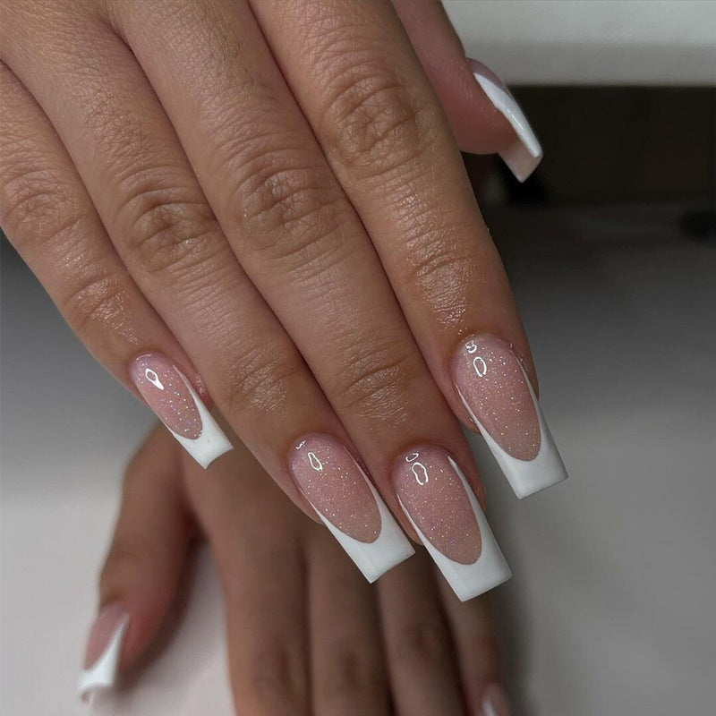 Women's Long Rhinestone Nail Stickers