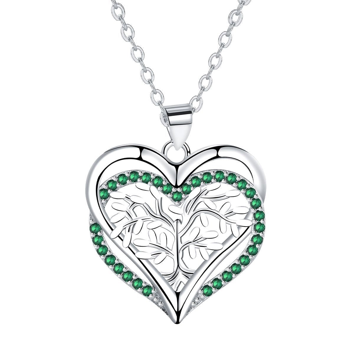 Pendant Jewelry Lucky Tree Heart Necklace For Women