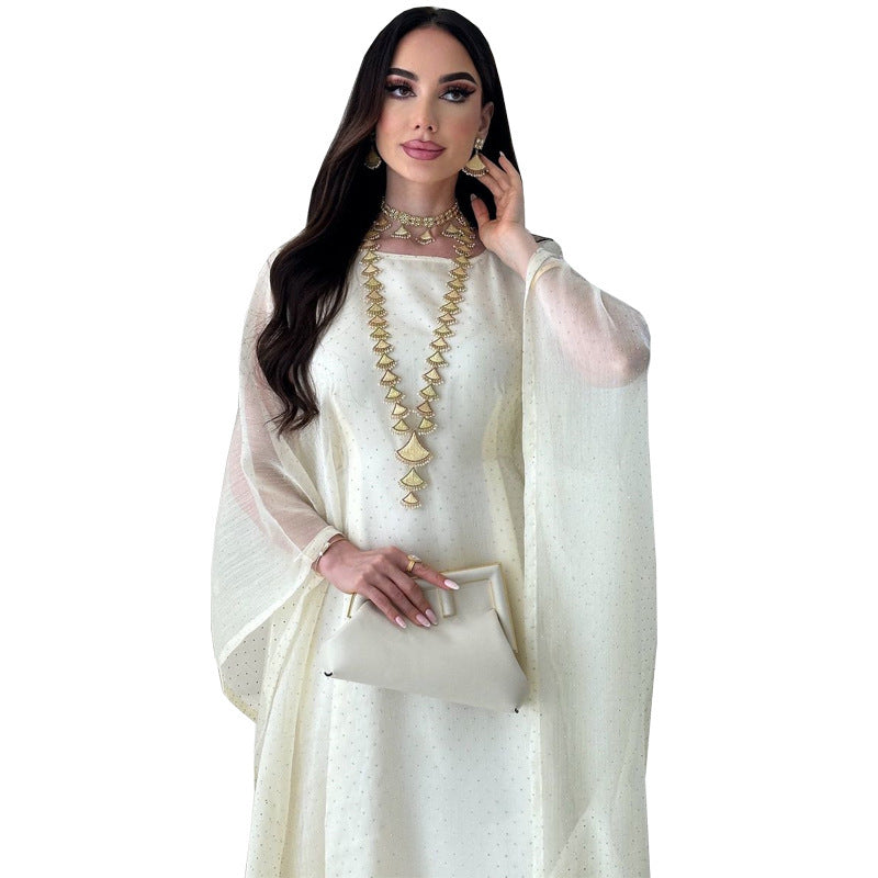 Women's Pullover Robe Waist-slimming Long Dress