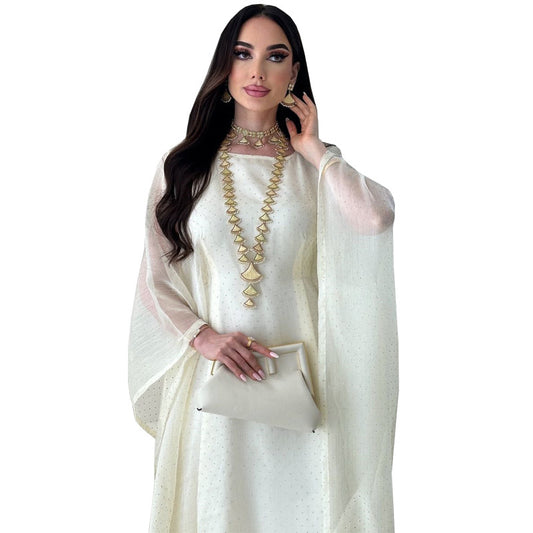 Women's Pullover Robe Waist-slimming Long Dress