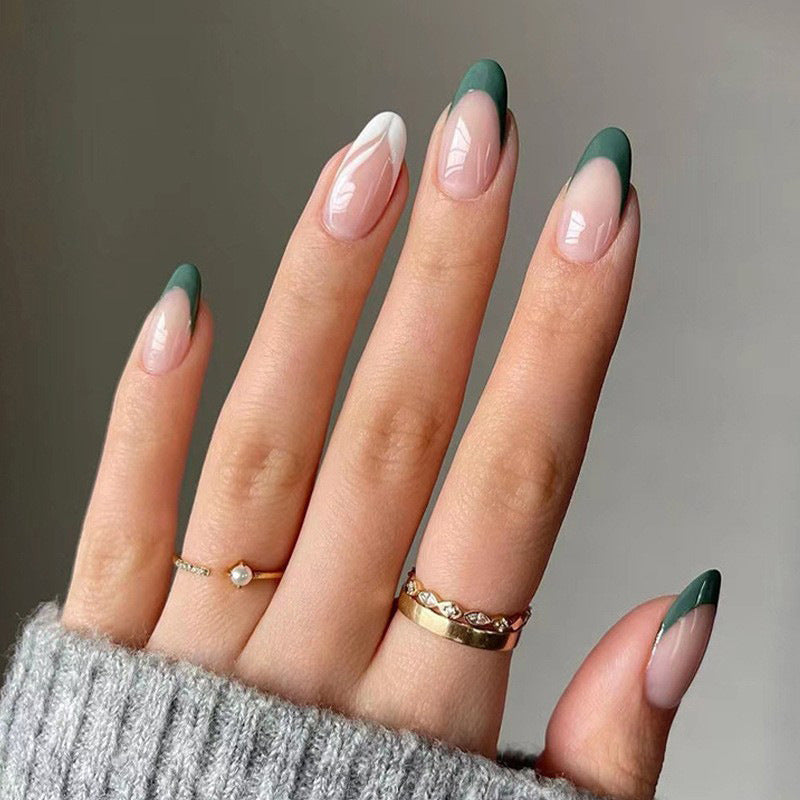 Women's Long Rhinestone Nail Stickers
