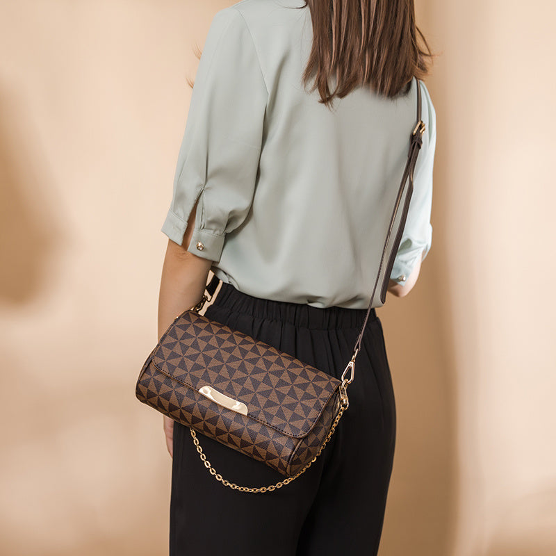 New Women's Bag Fashion Retro Print Plaid