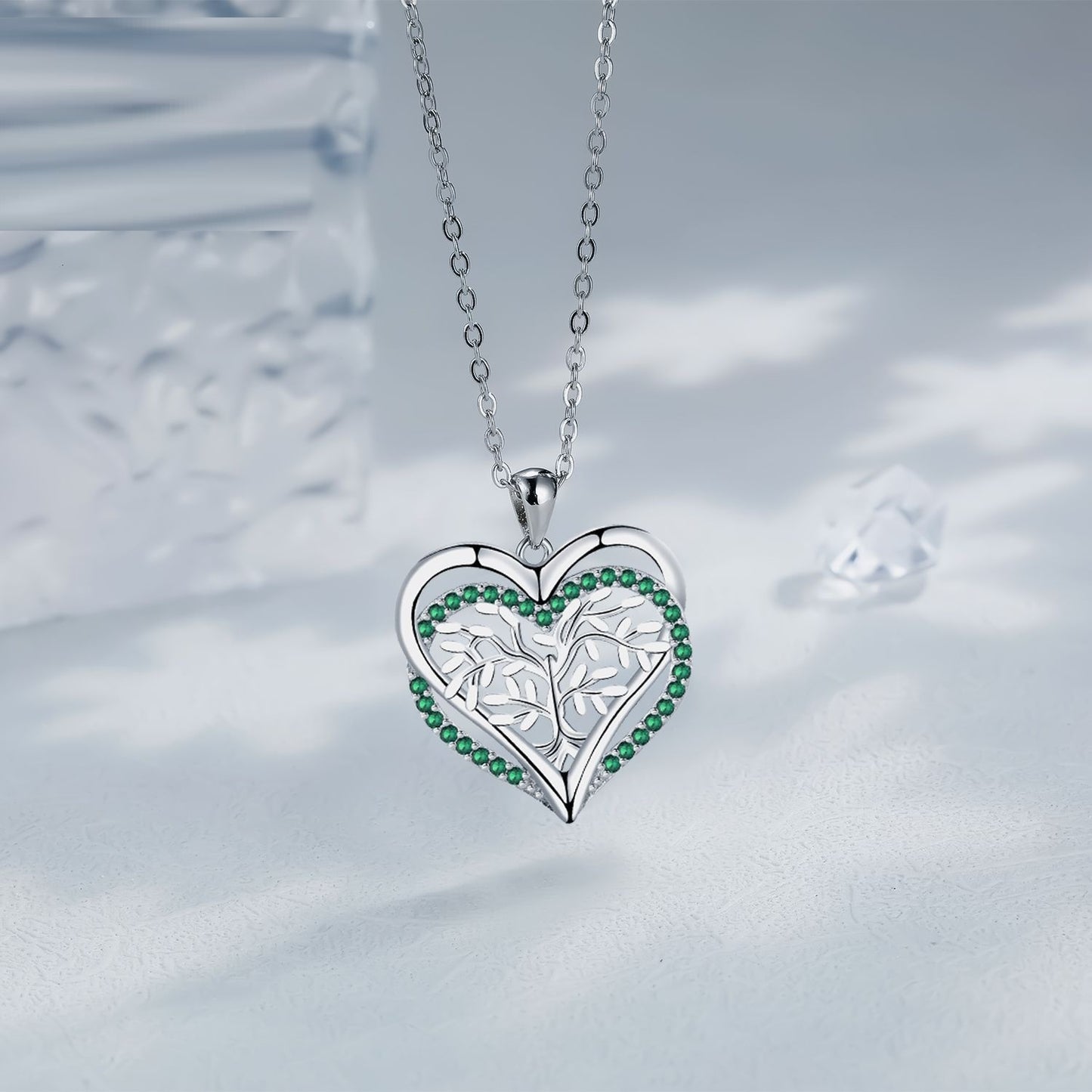 Pendant Jewelry Lucky Tree Heart Necklace For Women