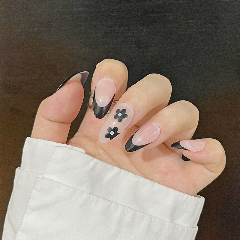 Women's Long Rhinestone Nail Stickers